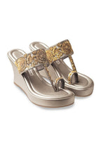 Champagne Wedge Heels