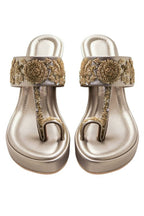 Champagne Wedge Heels