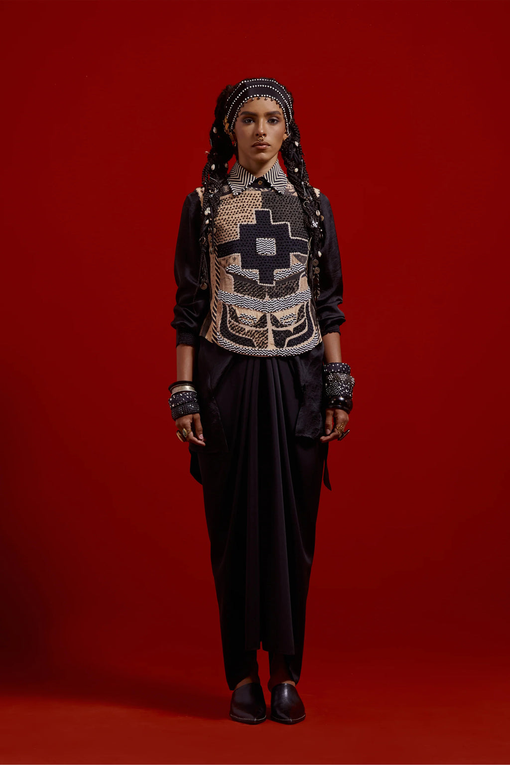 Surmai or Mogra Bib Set
