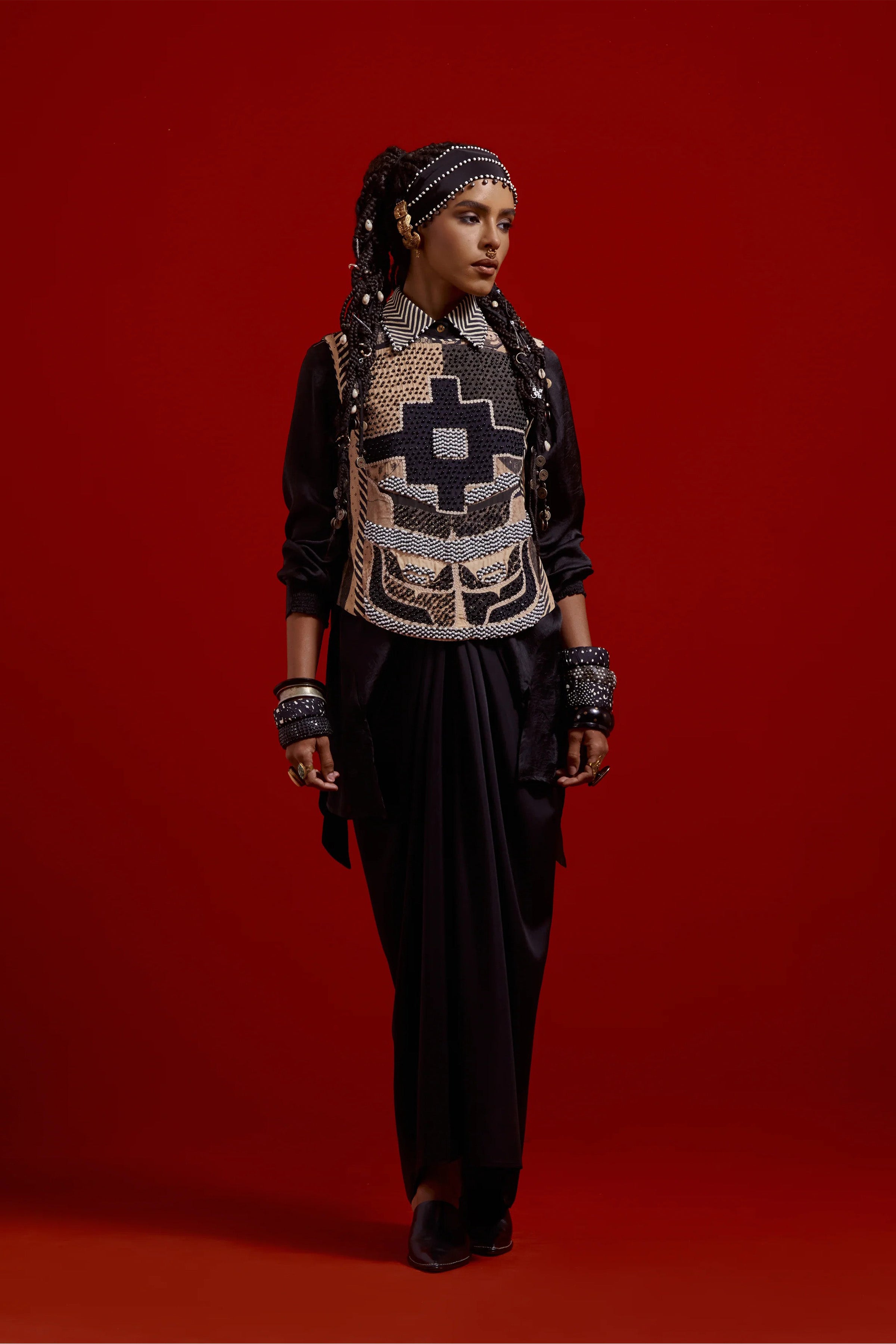 Surmai or Mogra Bib Set