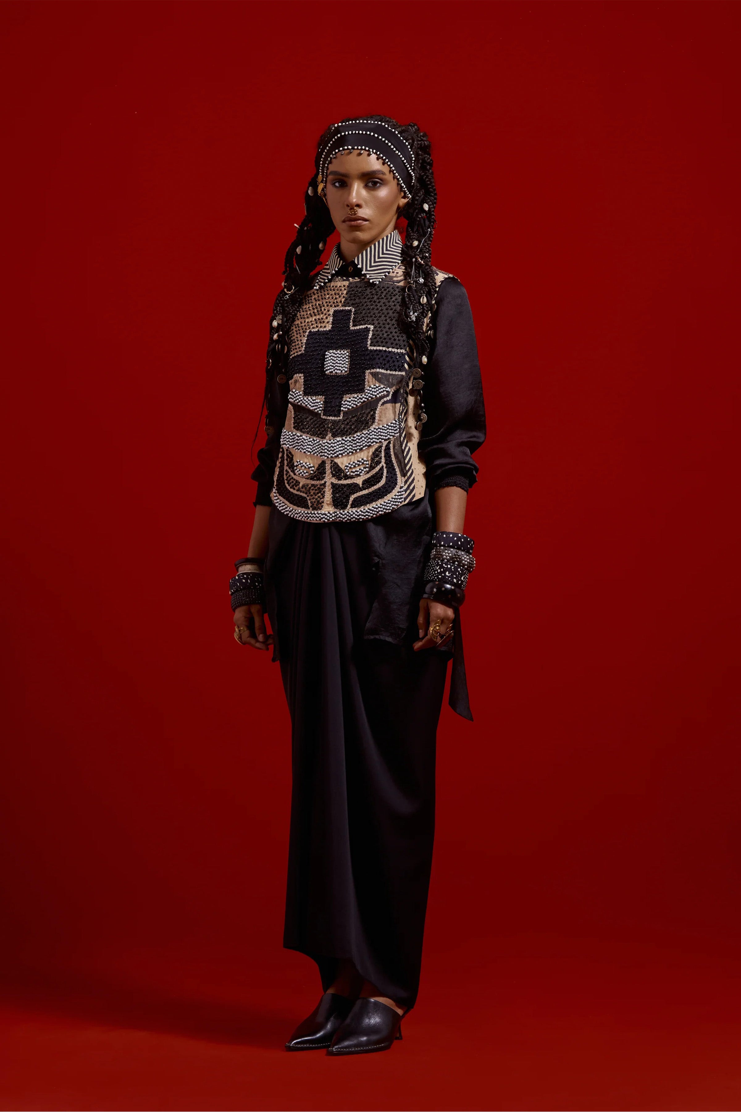 Surmai or Mogra Bib Set