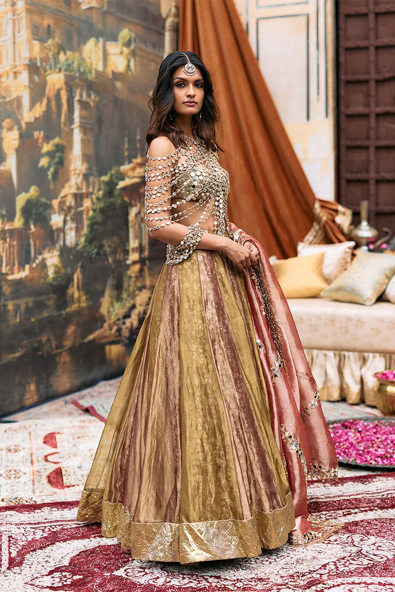 Lehenga Gold Purple