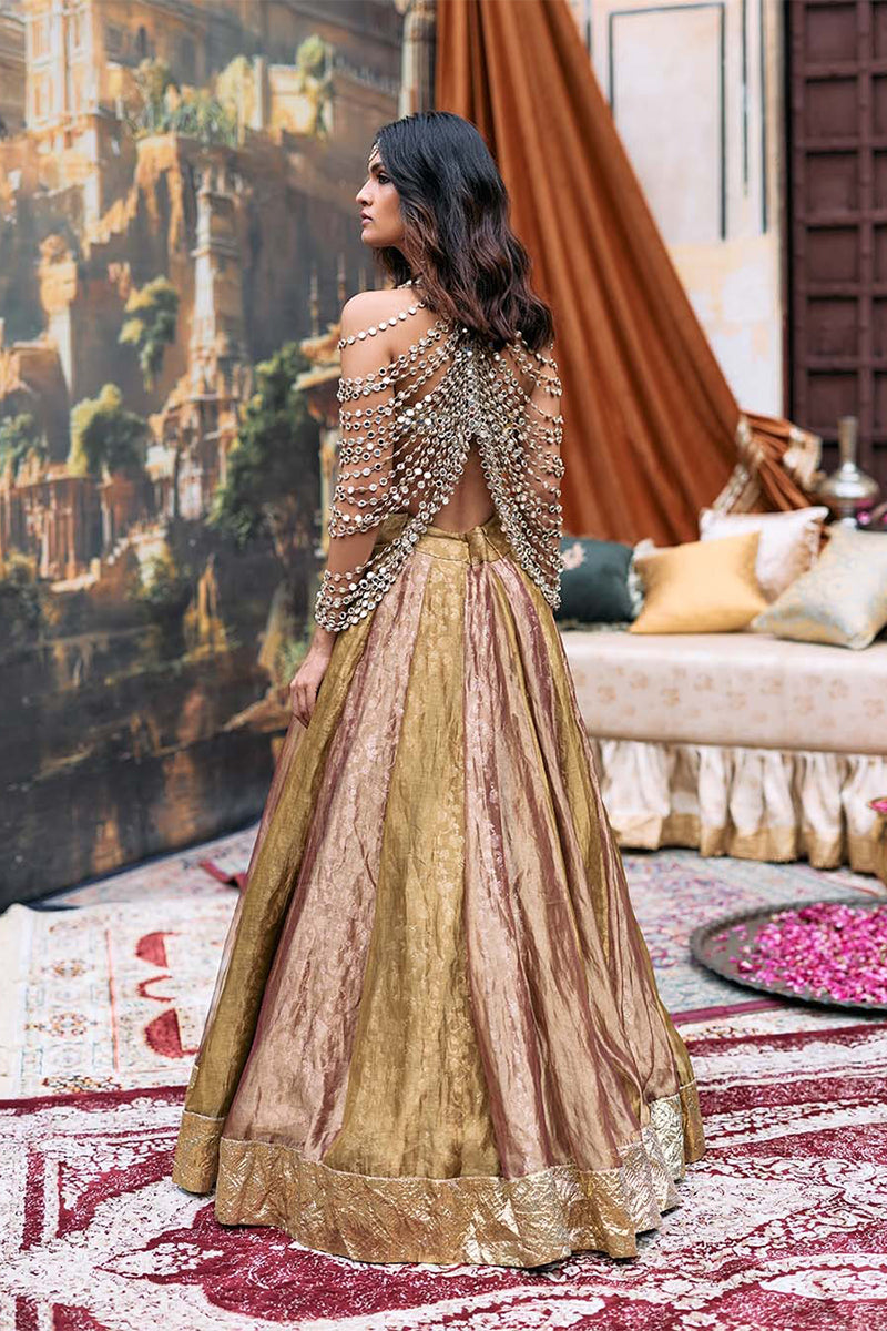 Lehenga Gold Purple