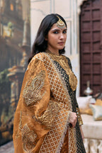 Kurta Set Black Orange