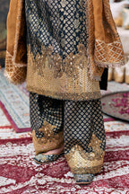Kurta Set Black Orange