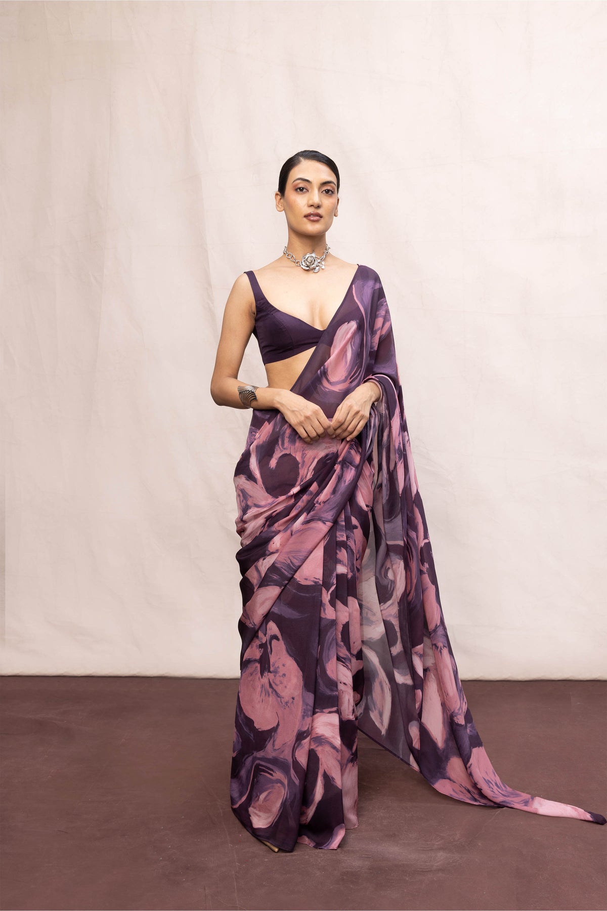 Saree Blouse Fabric Garnet