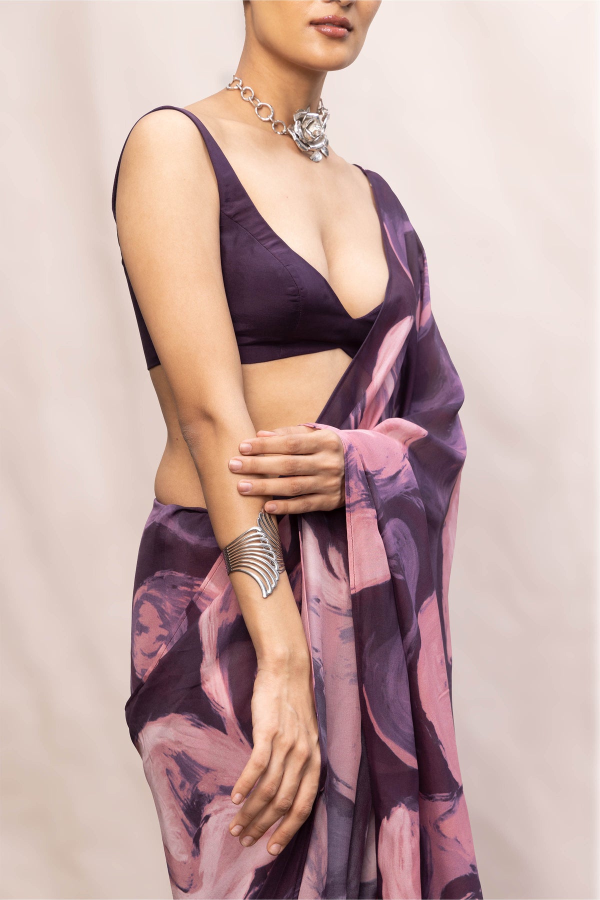 Saree Blouse Fabric Garnet