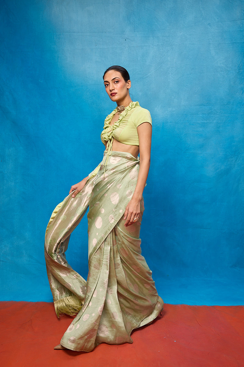 Saree Blouse Fabric Pista