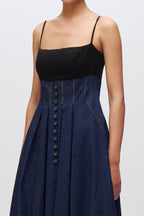 DRESS BLUE BLACK