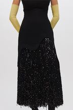 SKIRT BLACK SILVER