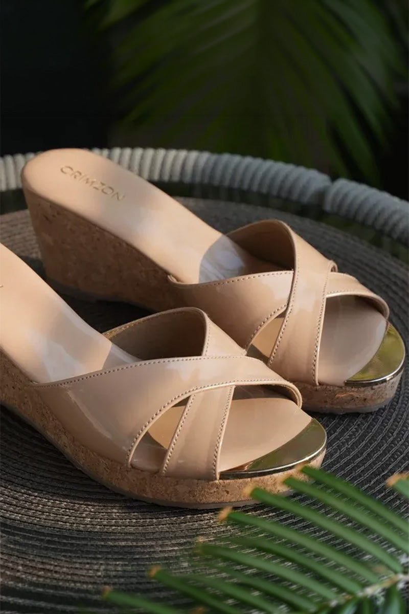 Nude Wedges