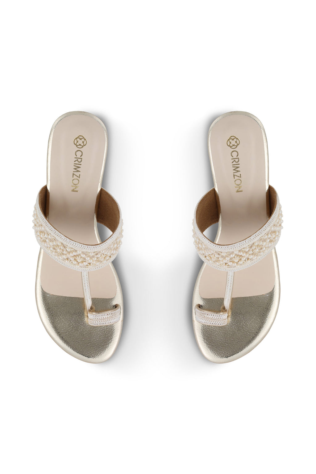 KOLHAPURIS HEEL IVORY