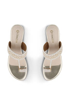 KOLHAPURIS HEEL IVORY