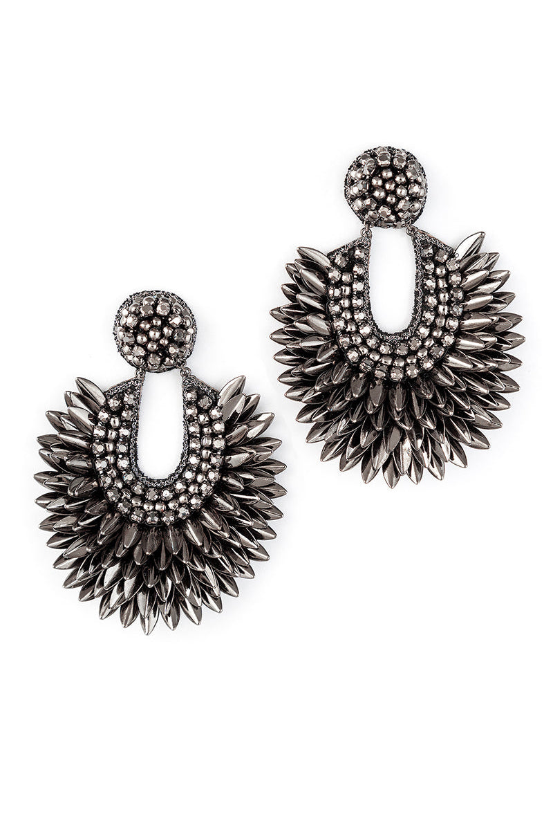 EARRING SILVER GUNMETAL