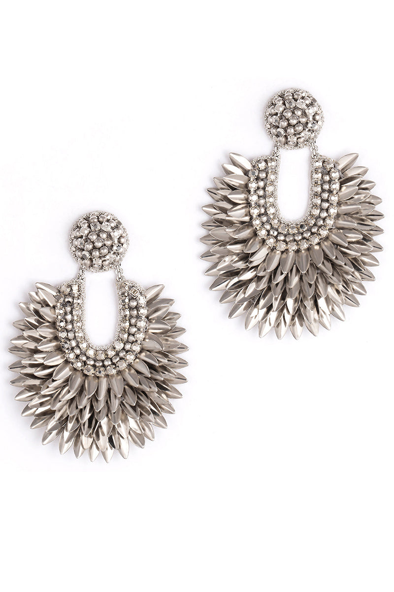EARRING SILVER GUNMETAL