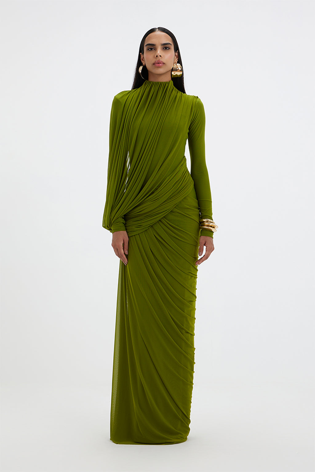 GOWN LIME GREEN