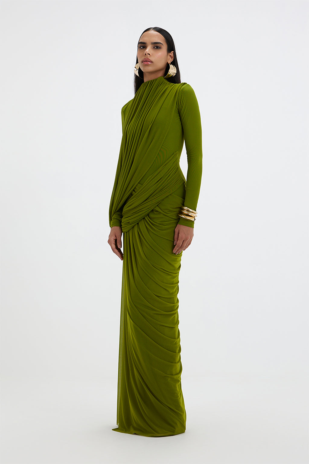 GOWN LIME GREEN