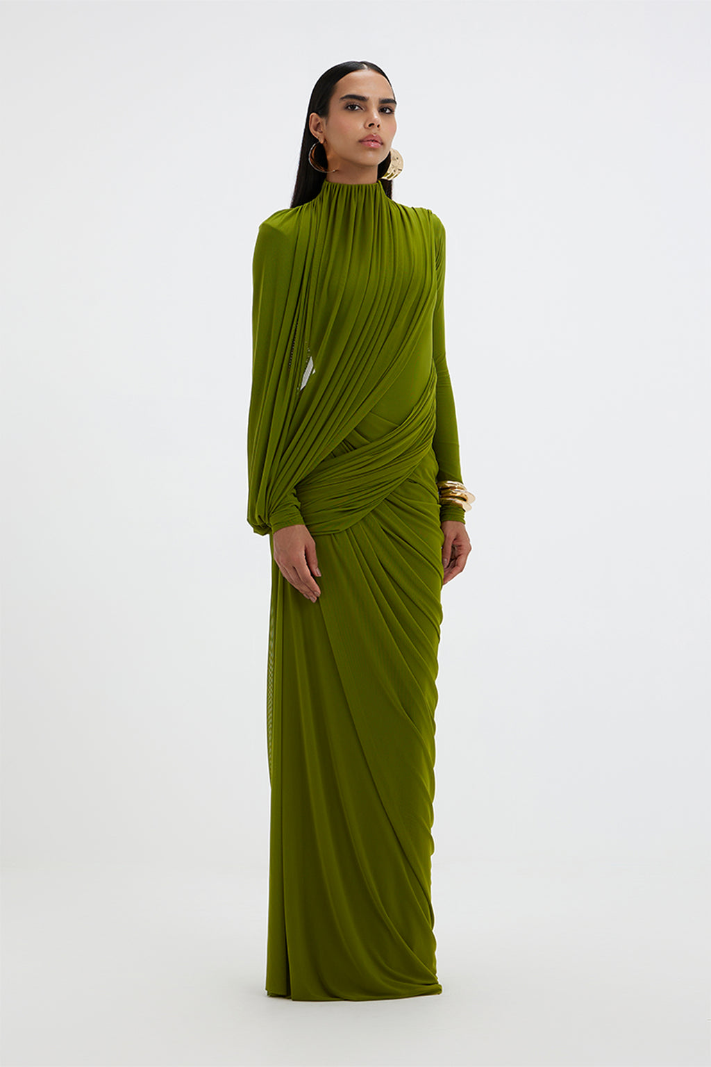 GOWN LIME GREEN