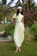 GOWN CAPE BUTTER YELLOW