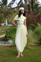 GOWN CAPE BUTTER YELLOW