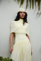 GOWN CAPE BUTTER YELLOW