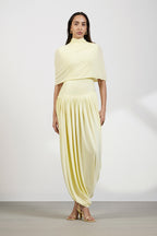 GOWN CAPE BUTTER YELLOW