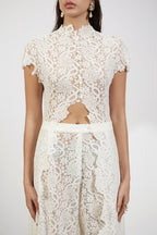 TOP PANT SCARF OFF WHITE