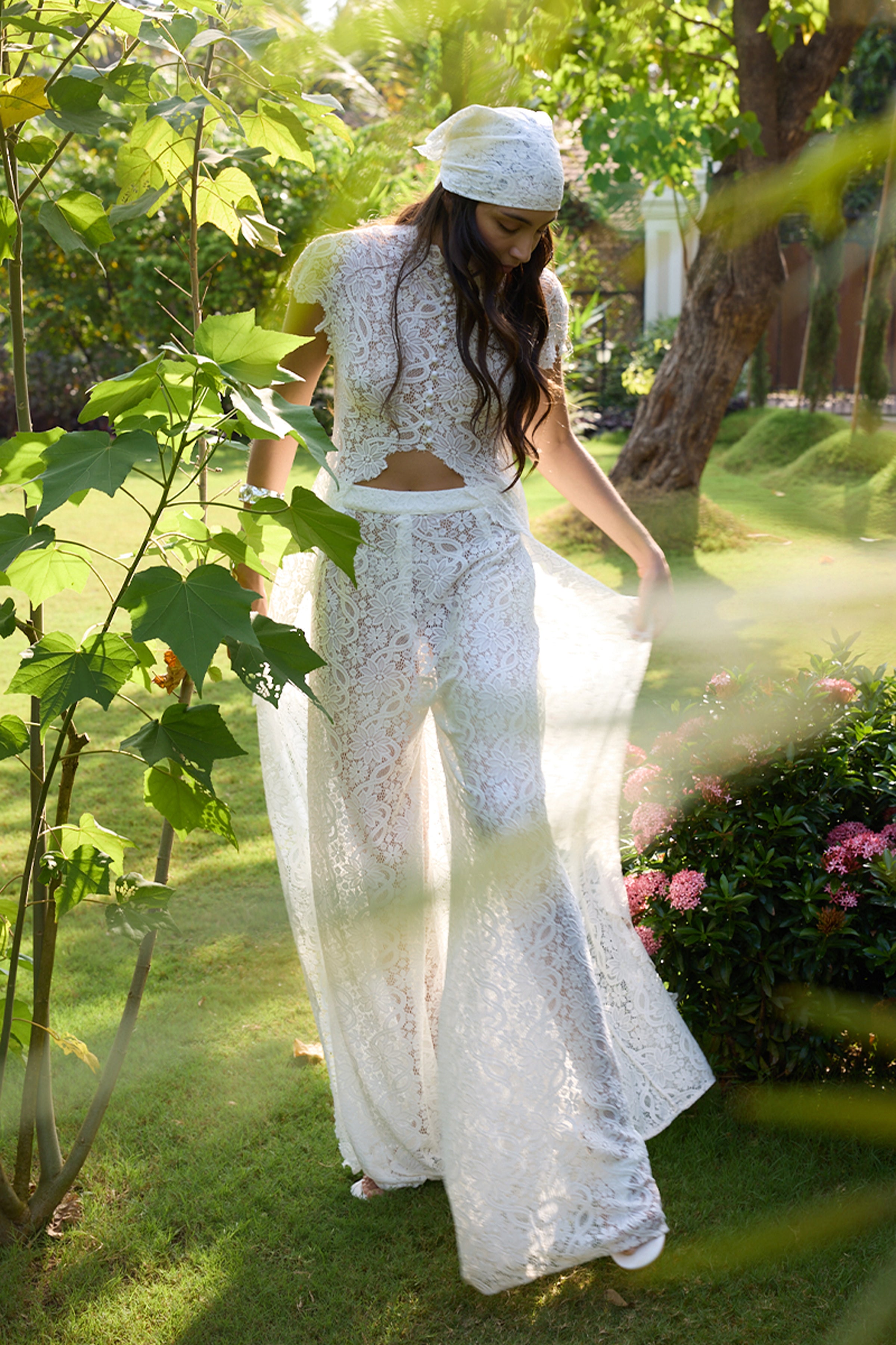 TOP PANT SCARF OFF WHITE