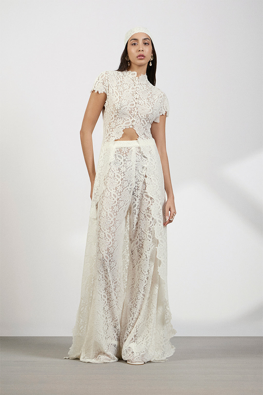 TOP PANT SCARF OFF WHITE