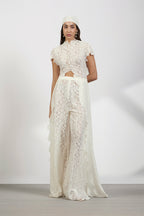TOP PANT SCARF OFF WHITE