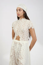 TOP PANT SCARF OFF WHITE