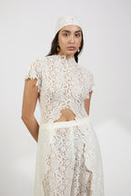 TOP PANT SCARF OFF WHITE