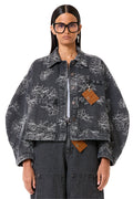 DENIM JACKET GREY ACID