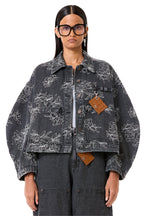 DENIM JACKET GREY ACID