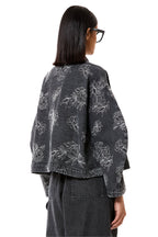DENIM JACKET GREY ACID