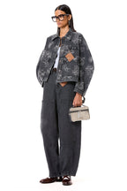 DENIM JACKET GREY ACID