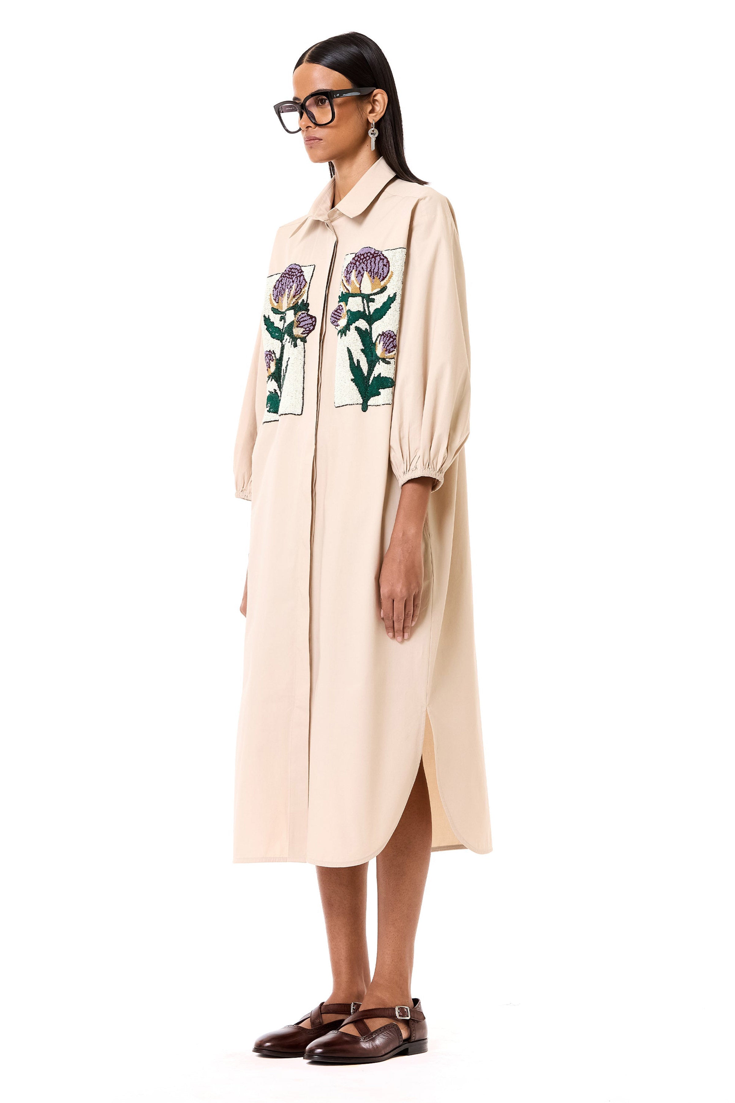 DRESS BEIGE