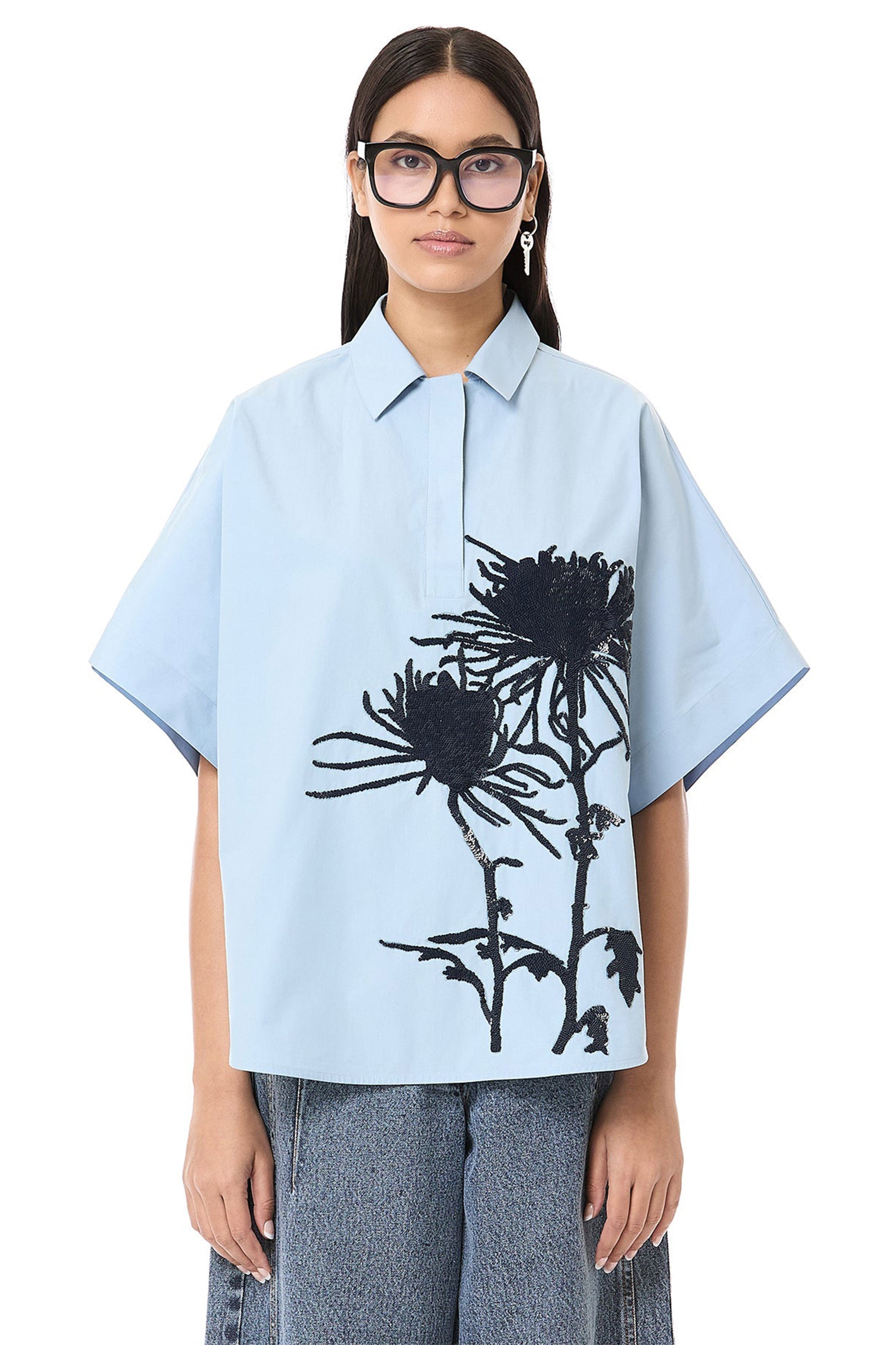 TOP PANT LIGHT BLUE