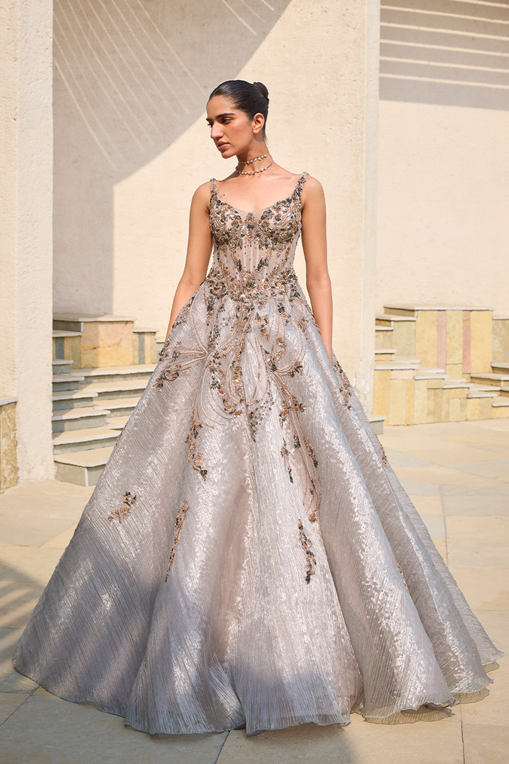 GOWN CRINO GREY
