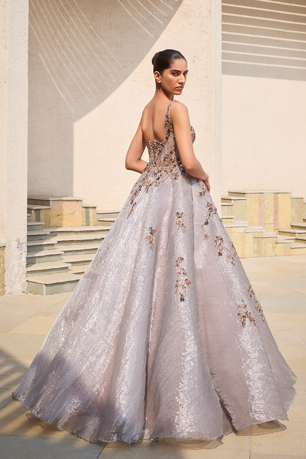 GOWN CRINO GREY