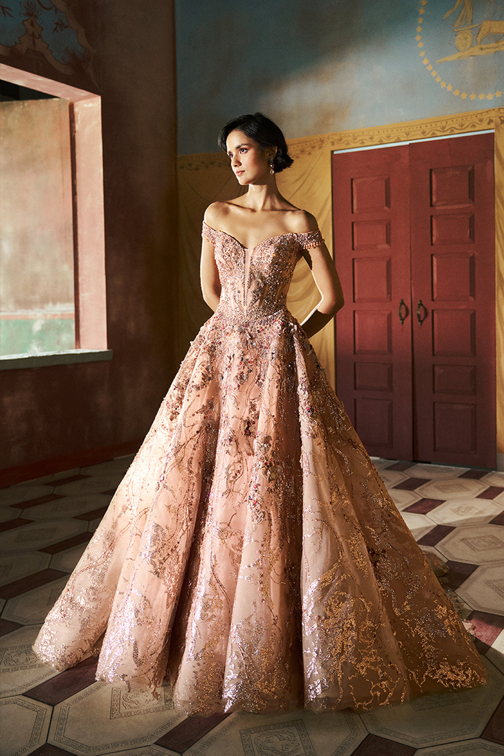 DOLLYJ GOWN CRINO PETALPINK