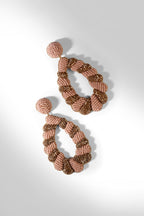 EARRINGS IVORY DUSTY PINK