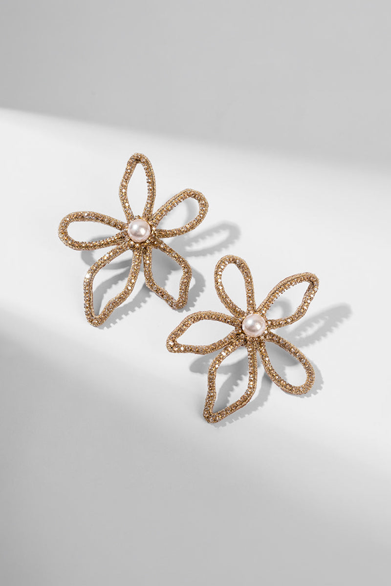 Earring Silver Gunmetal Gold