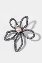 Earring Silver Gunmetal Gold