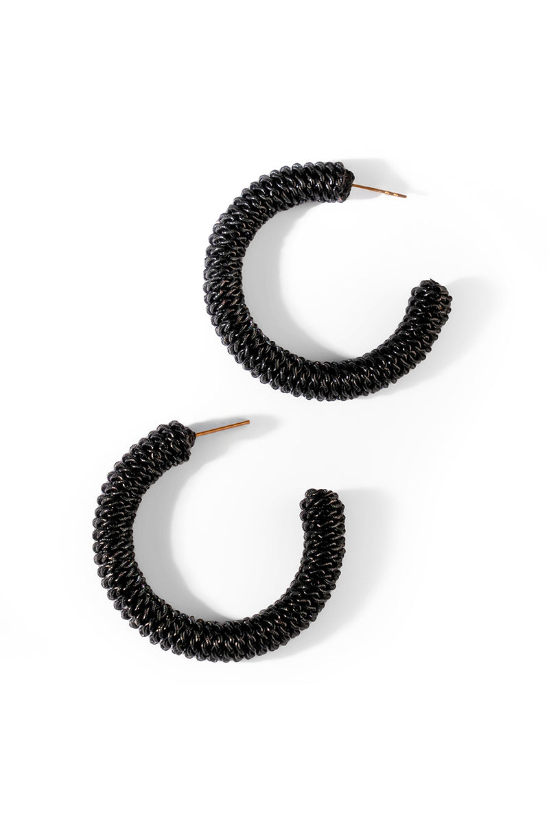 EARRINGS BLACK NAVY