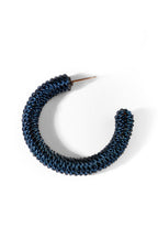 EARRINGS BLACK NAVY