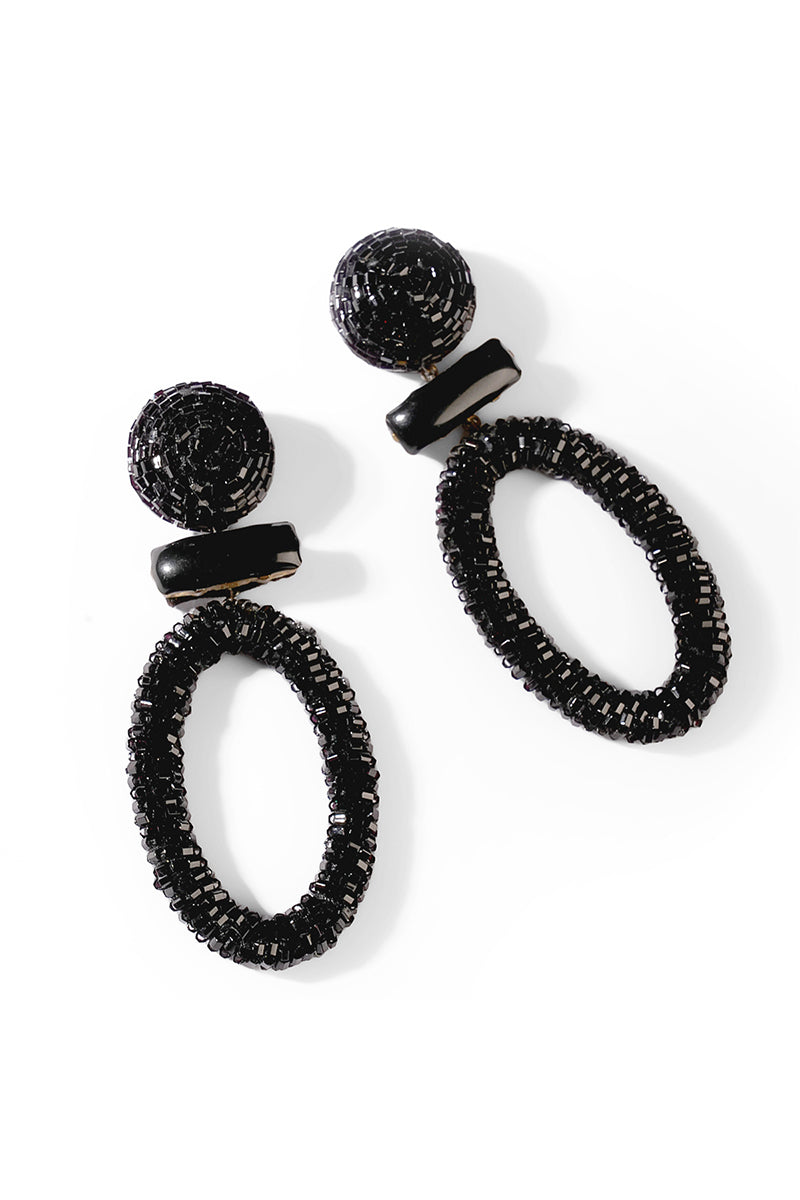 EARRING BLUE BLACK GREEN RED
