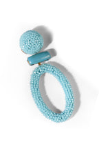 EARRING BLUE BLACK GREEN RED