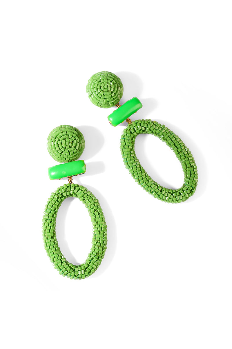 EARRING BLUE BLACK GREEN RED
