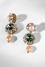EARRING GOLD GREEN